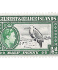 1939 ½ d Gilbert and Ellice Islands Great Frigatebird (Fregata minor)