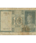 1939 Italy 10 Lire Banknote