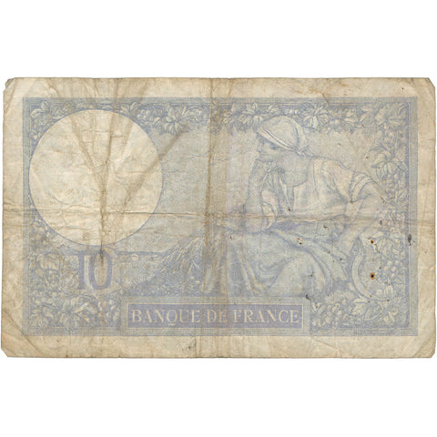 1939 France 10 Francs Banknote 