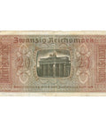 1940-1945 20 Reichsmark Germany Banknote