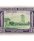 1940 2d Southern Rhodesia Stamp Fort Victoria