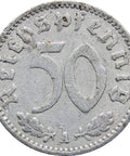 1940 A Germany 50 Reichspfennig Coin