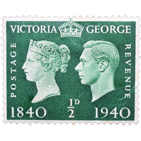1940 Stamp United Kingdom King George VI Half British penny Centenary