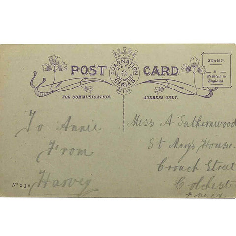 1940’s Vintage Comic Postcard “Tenders wanted for repairing a fine old country seat near”