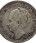 1941 25 Cents Netherlands Coin Silver