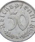 1941 A Germany 50 Reichspfennig Coin