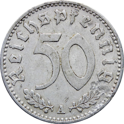 1941 A Germany 50 Reichspfennig Coin