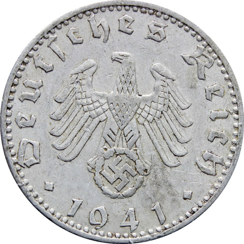 1941 A Germany 50 Reichspfennig Coin