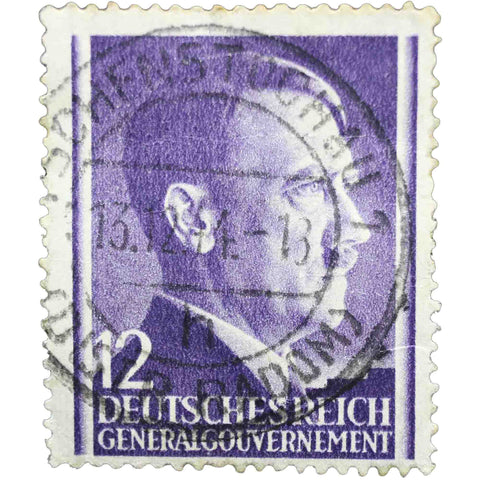 1941 Poland, German Occupation In WWII 12 gr - Polish Grosz Stamp