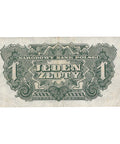 1944 Poland 1 Złoty Banknote