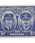 1945 3½ d Australia Stamp Duchess and Duke of Gloucester