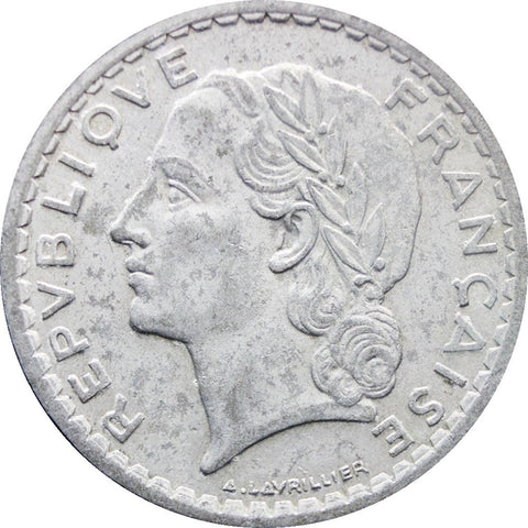 1946 5 Francs France Coin Paris Mint