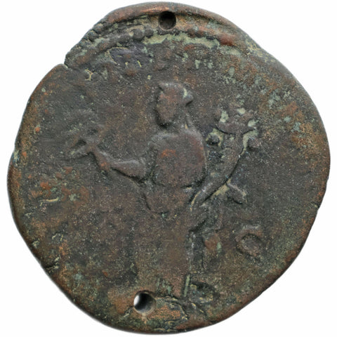 195 – 196 Roman Empire Sestertius Septimius Severus Coin