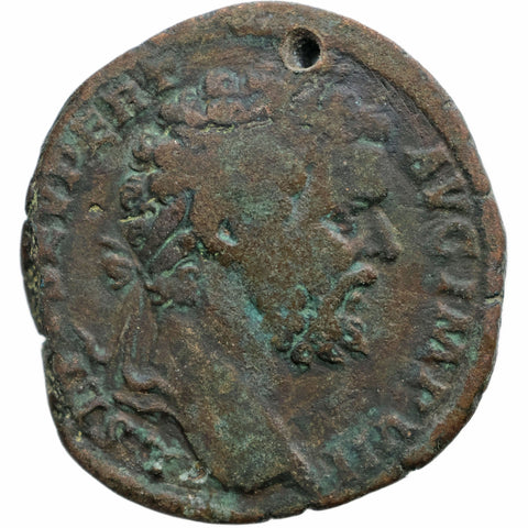 195 – 196 Roman Empire Sestertius Septimius Severus Coin