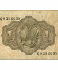 1951 Spain 1 Peseta Banknote