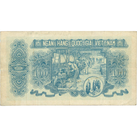 1951 Vietnam 100 Đồng Banknote