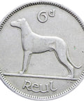 1952 Ireland 6 Pingin / 1 Reul Coin
