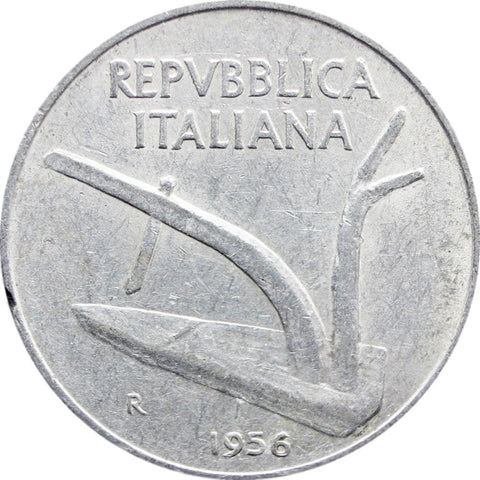 1956 10 Lire Italy Coin