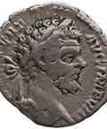 196 - 197 Roman Empire Denarius Septimius Severus Coin IMP VIII