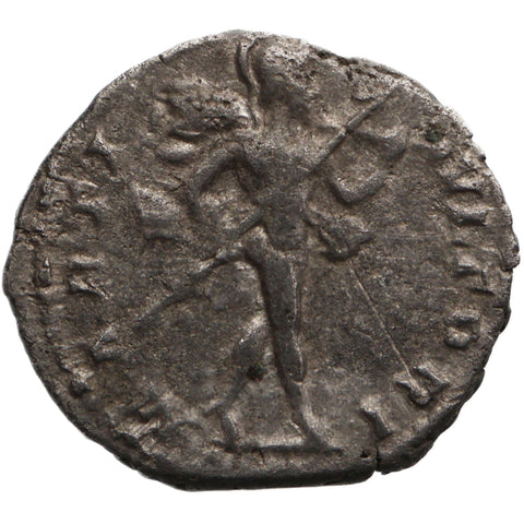 196 - 198 Roman Empire Denarius Caracalla Coin Roma Mint