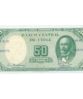 1960 Chile 50 Pesos Banknote