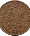 1960 Mo 5 Centavos Mexico Coin Large Type