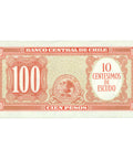 1960 Chile 100 Pesos Banknote – Banco Central de Chile