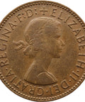 1960 Half Penny Elizabeth II United Kingdom Coin