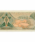 1961 Indonesia 1 Rupiah Banknote