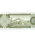 1962 Bolivia 10 Pesos Bolivianos Banknote