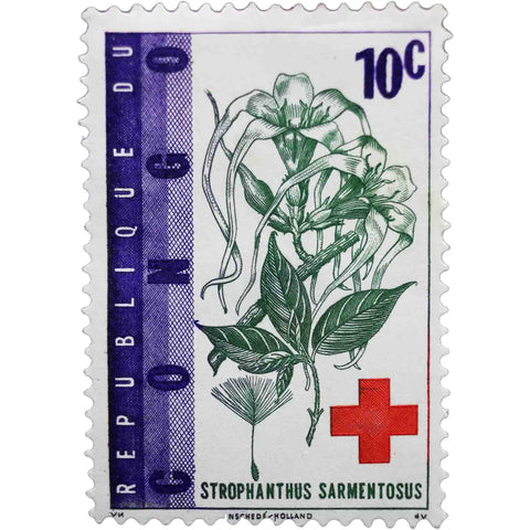 1963 Congo, Democratic Republic (Kinshasa) Stamp 10 Congolese centime