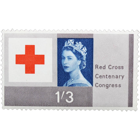 1963 Stamp United Kingdom 1 / 3 - British Shilling Elizabeth II Red Cross Centenary Congress