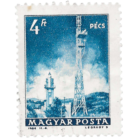 1964 4 Hungarian forint Hungary Stamp Television Tower