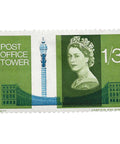 1965 1.3 shilling Elizabeth II Stamp United Kingdom Post Office Tower