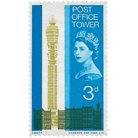 1965 3d Elizabeth II Stamp United Kingdom Post Office Tower