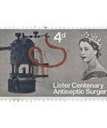 1965 4 d Elizabeth II Stamp United Kingdom Lister's Carbolic Spray Lord Joseph