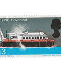 1966 1.3 Shilling Elizabeth II Stamp United Kingdom British Technology SRN 6 Hovercraft