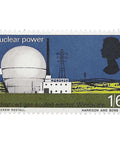 1966 1.6 Shilling Elizabeth II Stamp United Kingdom British Technology Windscale Reactor