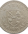 1967 10 Pesewas Ghana Coin
