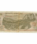 1967 Austria 20 Schilling Banknote