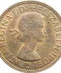 1967 Half Penny Elizabeth II Coin 1st portrait