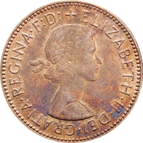 1967 Half Penny Elizabeth II Coin 1st portrait