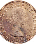 1967 Half Penny Elizabeth II Coin 1st portrait
