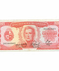 1967 Uruguay 100 Pesos Banknote