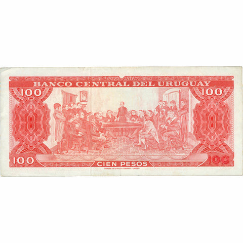 1967 Uruguay 100 Pesos Banknote