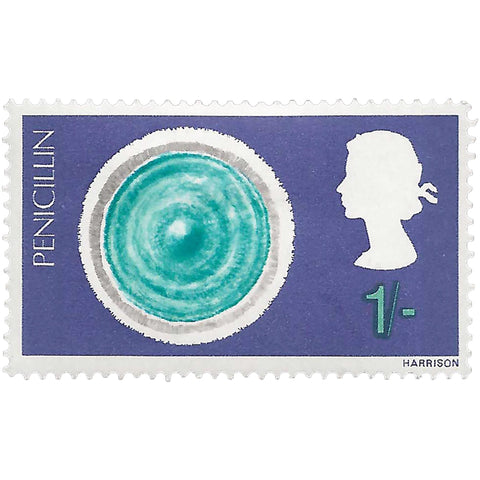 1967 1 Shilling Elizabeth II Stamp United Kingdom Penicillin Mould Discoveries