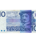 1968 Netherlands 10 Gulden Banknote