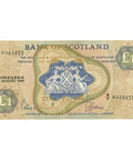 1969 Bank of Scotland £1 Banknote