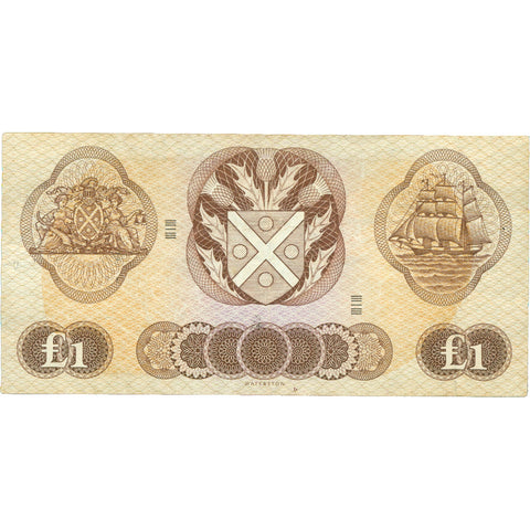 1969 Bank of Scotland £1 Banknote
