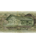 1969 Austria 100 Schilling Banknote